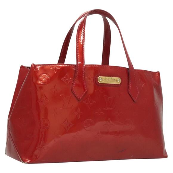 LOUIS VUITTON Monogram Vernis Wilshire PM Bag Pomme D'amour M93642 - Picture 1 of 12